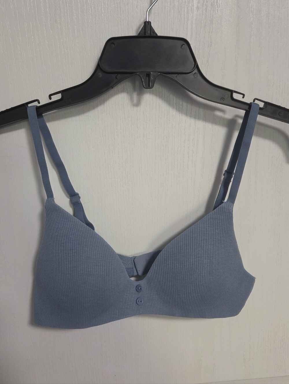 Victoria's Secret Bra T-shirt Lightly Lined  Wireless Denim Blue Womens 32A